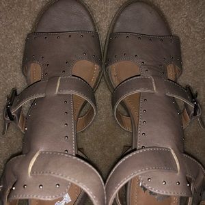 Gladiator block heel sandals